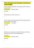 NOS 120 Final Exam Questions And Answers Latest Update&period;docx