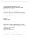 Medical Laboratory Science Exam questions and answers fully solved