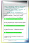 Class V Issue and Turn-In Procedures  for Using Units Module&colon; 3 Exam  Questions with  Correct Answers  for  Specific Exam Mail  supergrades12&commat;gmail&period;com 