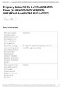 Prophecy Relias OR RN A v2 ELABORATED EXAM &lpar;A&plus; GRADED 100&percnt; VERIFIED&rpar; QUESTIONS & ANSWERS 2025 LATEST&excl;&excl;