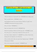 THEA Exam 1 2025 Questions and Answers