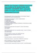 INBDE Oral Surgery &lpar;2025&rpar;Actual Exam Test-COMPLETE QUESTIONS WITH VERIFIED ANSWERS With rationales &lpar;100&percnt; Accurate Solutions&rpar;-GET IT A&plus; Guaranteed Success