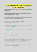 LARE Exam 1 UPDATED QUESTIONS  AND ANSWERS