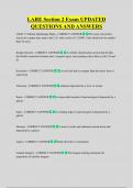 LARE Section 2 Exam UPDATED  QUESTIONS AND ANSWERS 