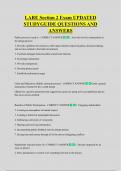 LARE Section 2 Exam UPDATED  STUDYGUIDE QUESTIONS AND  ANSWERS
