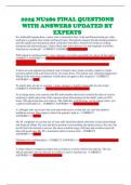 2025 NU280 FINAL QUESTIONS WITH ANSWERS UPDATED BY EXPERTS 
