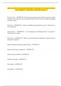 HFMA CRCR EXAM TOPICS REVISION 2025&period; BEST EXAM QUESTIONS AND CORRECT VERIFIED ANSWERS RATED A&plus;
