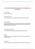 IT D322 EXAM QUESTIONS AND CORRECT ANSWERS 100&percnt; VERIFIED&excl;&excl;