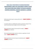 WGU D351 FUNCTIONS OF HUMAN RESOURCE  MANAGEMENT OBJECTIVE ASSESSMENT NEWEST EXAM  WITH QUESTIONS AND CORRECT DETAILED ANSWERS  &lpar;VERIFIED ANSWERS&rpar; &vert;ALREADY GRADED A&plus;&vert;&vert;BRAND  NEW&excl;&excl;