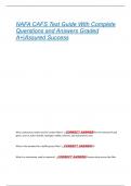 NAFA CAFS Test Guide With Complete  Querstions and Answers Graded  A&plus;&vert;Assured Success 