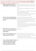 TEXAS STATE INSPECTION TEST EXAM ACTUAL EXAM COMPLETE QUESTIONS WITH DETAILED VERIFIED ANSWERS &lpar;100&percnt; CORRECT ANSWERS&rpar; &sol;ALREADY GRADED A&plus;