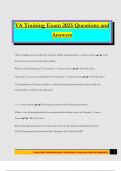 VA Training Bundled Exams 2025 &lpar;Questions and Answers&rpar;