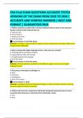 CDA Exam Prep EXAM &vert;LATEST VERSION  &vert;NEW UPDATE &vert;GUARANTEED PASS&vert;20252026 &vert;BEST STUDYING MATERIAL  
