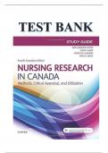 TEST BANK FOR NURSING RESEARCH IN CANADA&comma; 4TH EDITION by Mina Singh&comma; RN&comma; RP&comma; BSc&comma; BScN MEd&comma; PhD&comma; I-FCNEI&comma; Cherylyn Cameron&comma; RN&comma; PhD&comma; Geri LoBiondo-Wood&comma; PhD&comma; RN&comma; FAAN and Judith Haber&comma; PhD&comma; RN&comma; FAAN