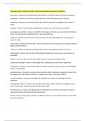 Philosophy 101 Dr&period; Wishon Ole Miss - Final Exam Questions and Answers  Graded A&plus;