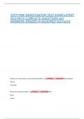 TCFP FIRE INVESTIGATOR TEST EXAM LATEST  2025 WITH COMPLETE QUESTIONS and  ANSWERS GRADED A&plus;&vert;ASSURED SUCCESS 