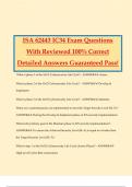 ISA 62443 IC34 Exam Questions With Reviewed 100&percnt; Correct Detailed Answers Guaranteed Pass&excl;