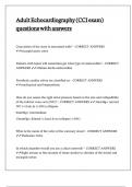 Adult Echocardiography &lpar;CCI exam&rpar; questions with answers