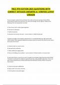 TNCC 9TH EDITION 2025 QUESTIONS WITH CORRECT DETAILED ANSWERS A&plus; VERIFIED LATEST VERSION
