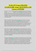 NCSF-CPT Exam UPDATED  STUDYGUIDE Actual  QUESTIONS AND  Correct ANSWERS