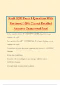 Kreft G202 Exam 1 Questions With Reviewed 100&percnt; Correct Detailed Answers Guaranteed Pass&excl;