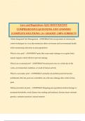 Laws and Regulations -QAL MOST RECENT COMPREHENSIVE QUESTIONS AND ANSWERS &vert;COMPLETE SOLUTIONS &vert;A&plus; GRADED &vert;100&percnt; CORRECT&excl;&excl;