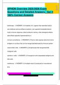 APHON CHEMOTHERAPY EXAM PACKAGE DEAL QUESTIONS AND VERIFIED DETAILED ANSWERS &vert; 100&percnt; GUARANTEED PASS &vert; ALREADY GRADED A&plus;