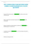 DOT CERTIFICATION EXAM QUESTIONS WITH CORRECT ANSWERS &vert;FREQUENTLY TESTED QUESTIONS