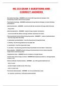 NE 333 EXAM 1 QUESTIONS AND CORRECT ANSWERS 