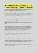CPMA Practice Test C Updated ACTUAL  QUESTIONS AND CORRECT ANSWERS