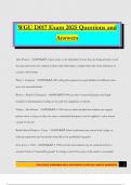 WGU D017 Exam 2025 Questions and Answers