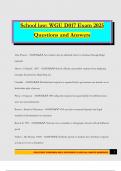 School law&colon; WGU D017 Exam 2025 Questions and Answers