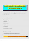 AACN AGACNP Review Exam 2025 Questions and Answers