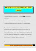AACN practice questions with Correct Answers