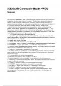 &lpar;C826&rpar; ATI-Community Health <WGU Notes> QUESTIONS AND CORRECT DETAILED ANSWERS 2025&sol;2026 &lpar;VERIFIED ANSWERS&rpar; &vert;ALREADY GRADED A&plus;&vert;&vert;BRAND NEW&excl;&excl;