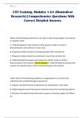 CITI Training&comma; Modules 1-24 &lpar;Biomedical Research&rpar; &vert; Comprehensive Questions With Correct Detailed Answers
