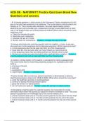 HESI OB - MATERNITY Practice Quiz Exam Brand New Questions and answers&period;