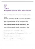 BIO 253 Jackson College Test Questions With Correct Answers&period;