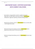 LMR PMHNP EXAM &vert; CERTIFIED QUESTIONS WITH CORRECT SOLUTIONS