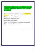NSC Exam 2 Questions with 100- Correctly Answers Questions UpToDate 2025 Already Graded A&plus;&period;
