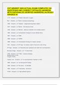 CHT NEWEST 2025 ACTUAL EXAM COMPLETE 160 QUESTIONS AND CORRECT DETAILED ANSWERS WITH RATIONALES &lpar;VERIFIED ANSWERS&rpar; &vert;ALREADY GRADED A&plus;