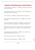 Chapter 2 Test Questions with Answers