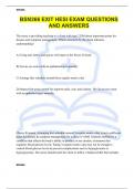 BSN366 EXIT HESI EXAM QUESTIONS AND ANSWERS