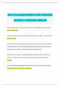 TECC Exam QUESTIONS AND ANSWERS RATED A&plus; 2025&vert;2026 UPDATE