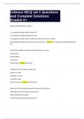 Cidesco MCQ set 1 Questions and Complete Solutions Graded A&plus;&period;