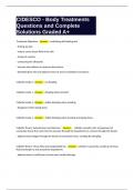 CIDESCO - Body Treatments Questions and Complete Solutions Graded A&plus;