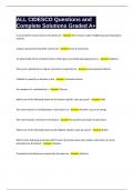 ALL CIDESCO Questions and Complete Solutions Graded A&plus;