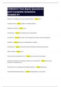 CIDESCO Test Bank Questions and Complete Solutions Graded A&plus;