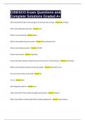 CIDESCO Exam Questions and Complete Solutions Graded A&plus;