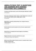 ABEKA PHYSICS TEST 10 QUESTIONS AND ANSWERS WITH VERIFIED SOLUTIONS 100&percnt; CORRECT&excl;&excl;&excl;